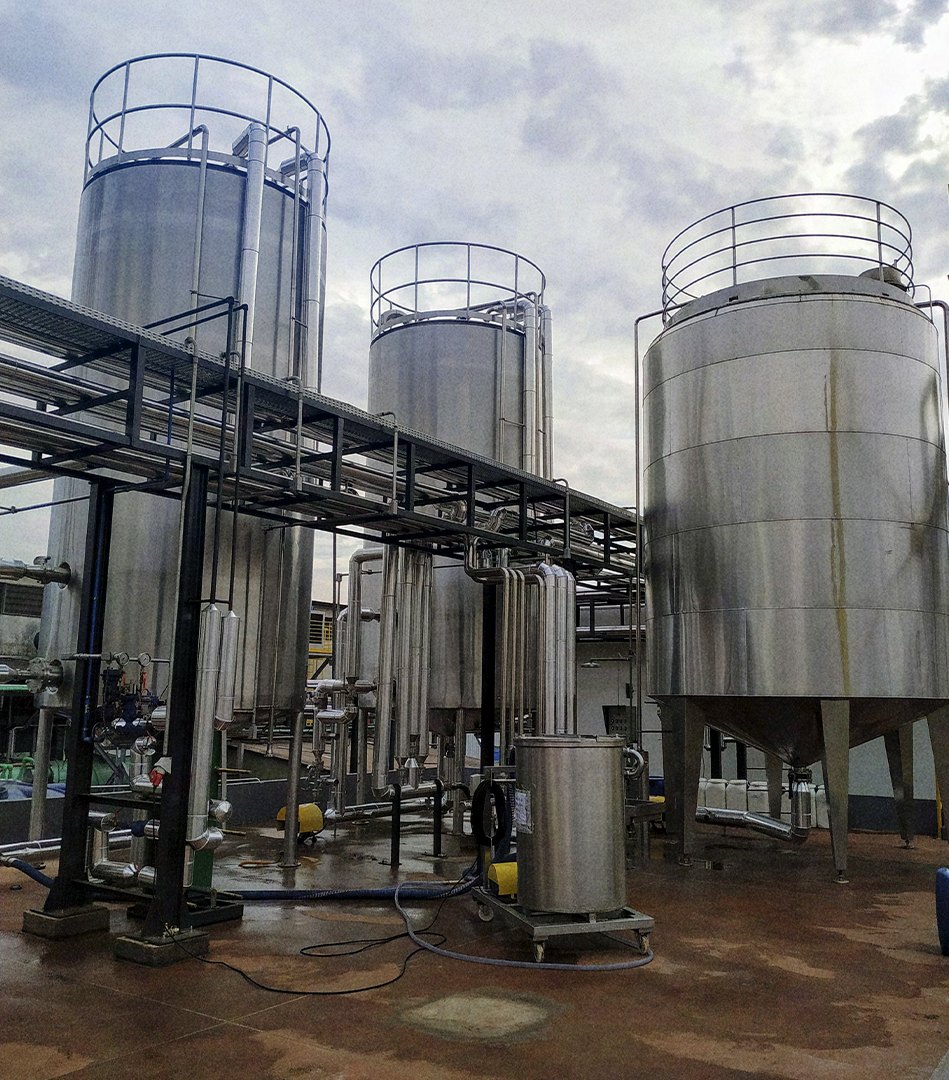 Reservatórios em aço inox fabricados pela Faccinox